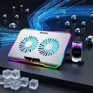 RGB Dual Fan Laptop Cooling Stand (A505) 2