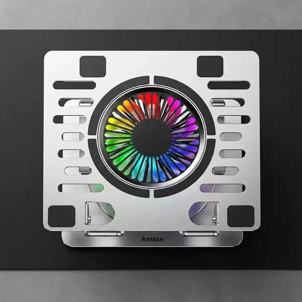 Rotatable Aluminum RGB Laptop Cooling Stand (A525) subscription in Pakistan — buy at Rs 8,295